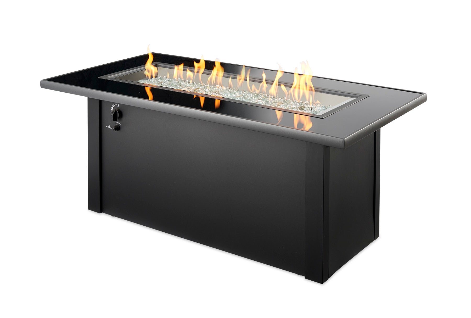 Outdoor Greatroom MCR-1242 Monte Carlo Glass Linear Gas Fire Pit Table
