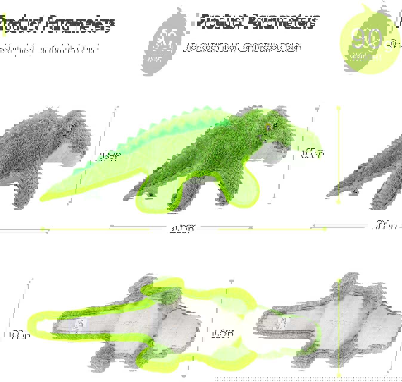 IOKHEIRA Squeaky Plush Dog Toy for Dogs