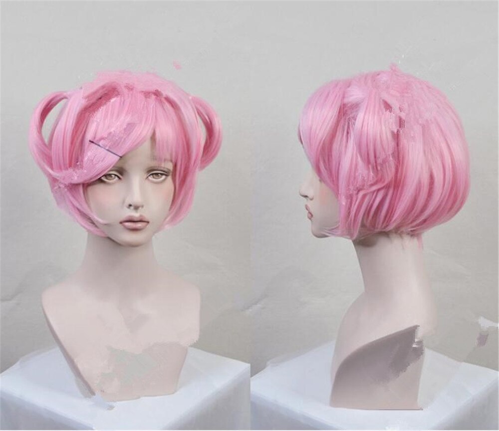 Doki Doki Literature Club Cosplay Natsuki Short Pink Pony Hair Wig C122