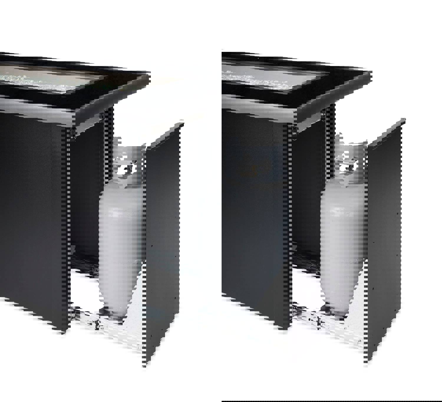 Outdoor Greatroom MCR-1242 Monte Carlo Glass Linear Gas Fire Pit Table