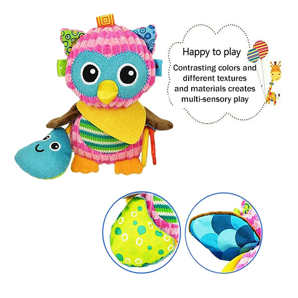 Sozzy Plush Baby Animal Multi Sensory Development Activity Toy for Infants 3-36 Months