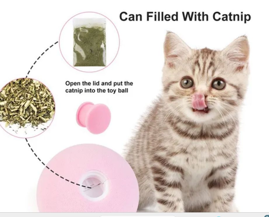 Smart Interactive Cat Toy with Sound Effects - Catnip Ball for Cats & Kittens