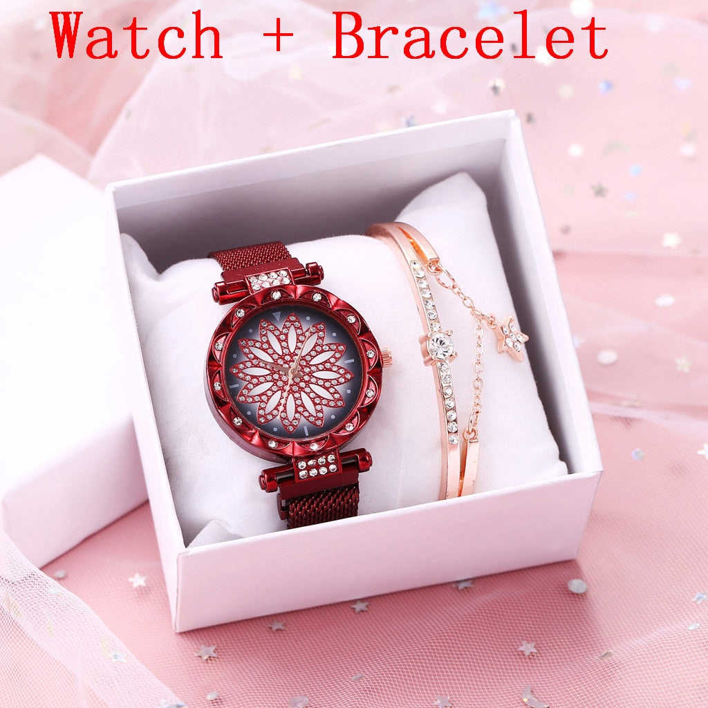 Flower Of Life Luxury Watch for Women - Stainless Steel Quartz Fashion Watch
