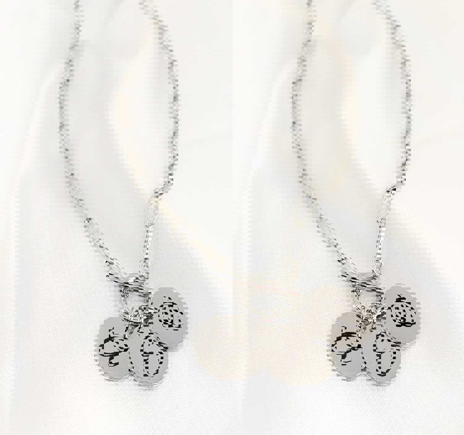 Dani Paperclip Initial Necklace - Personalized Elegant Jewelry