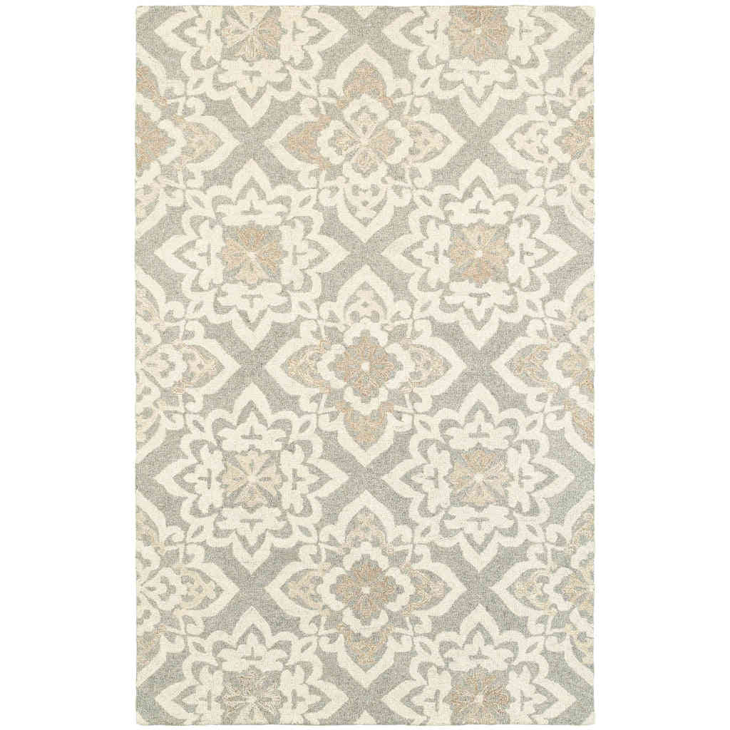 Oriental Weavers Craft 93004 Multicolor Rectangle Indoor Area Rug - 100% Wool Hand Tufted Geometric Rug