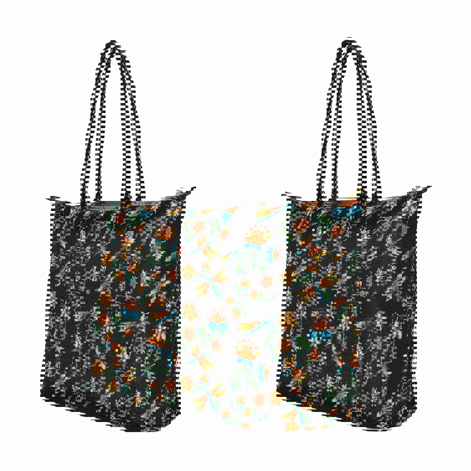 Dragon Lily Noir Single-Shoulder Lady Handbag