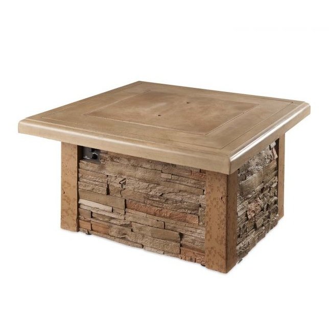 Outdoor Greatroom Company Sierra Square Gas Fire Pit Table