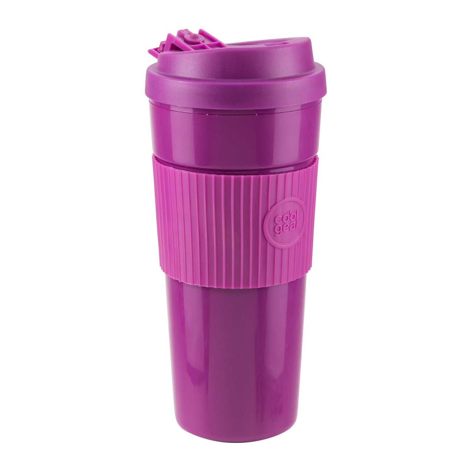 Cool Gear 3-Pack Eco 2 Go Coffee Mug with Protective Removable Band | Dishwasher Safe & Spillproof