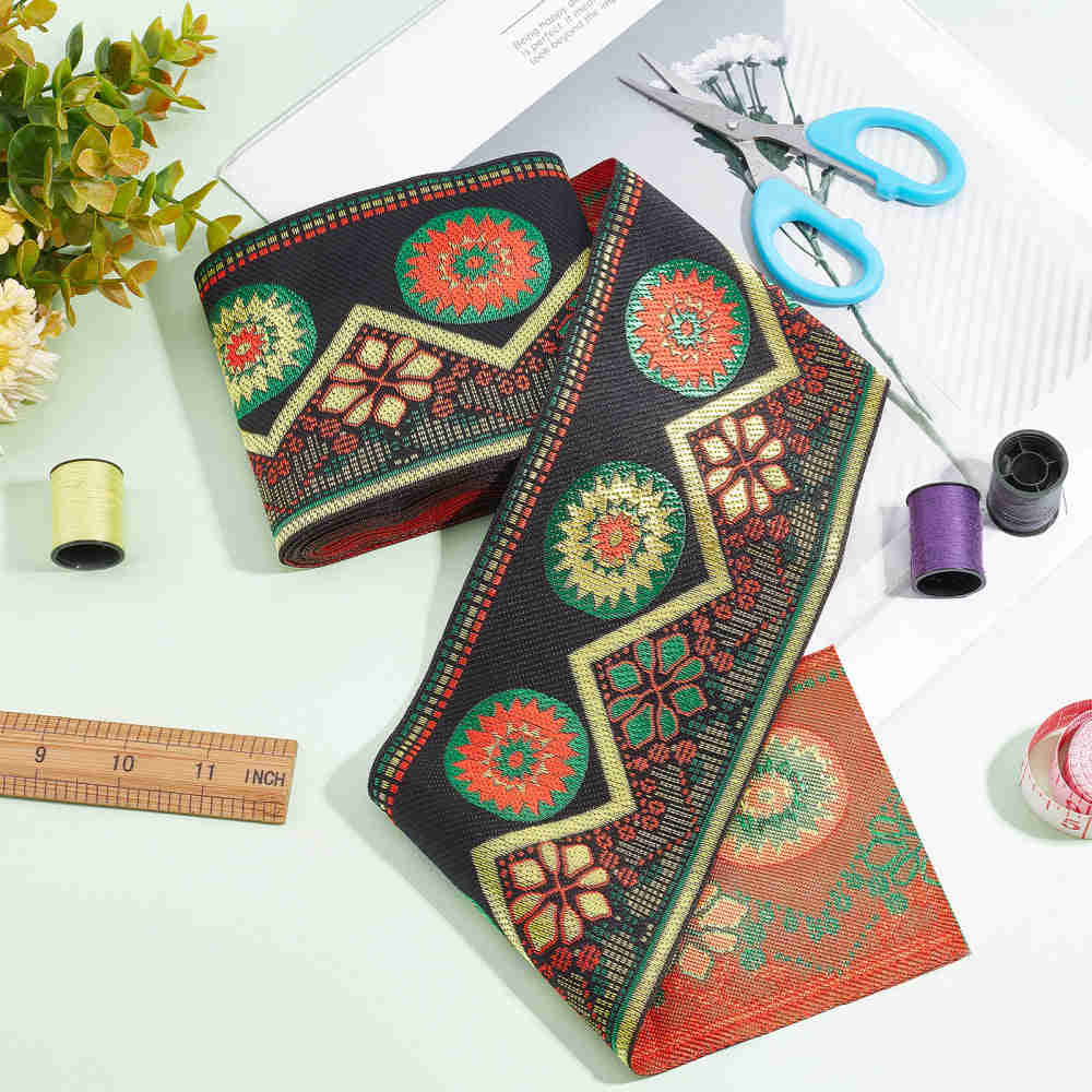 10 Yard Embroidered Polyester Jacquard Ribbon with Car Pattern for DIY Child Clothing and Accessories