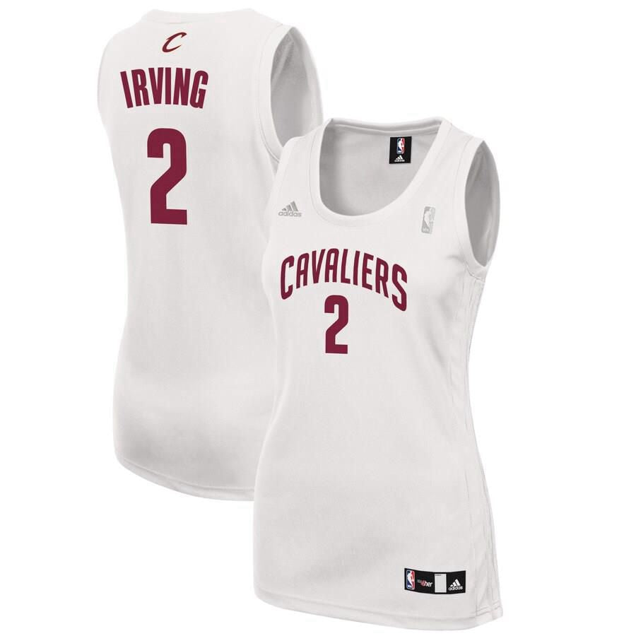 Cleveland Cavaliers Kyrie Irving Adidas Replica Fashion Jersey Womens - White