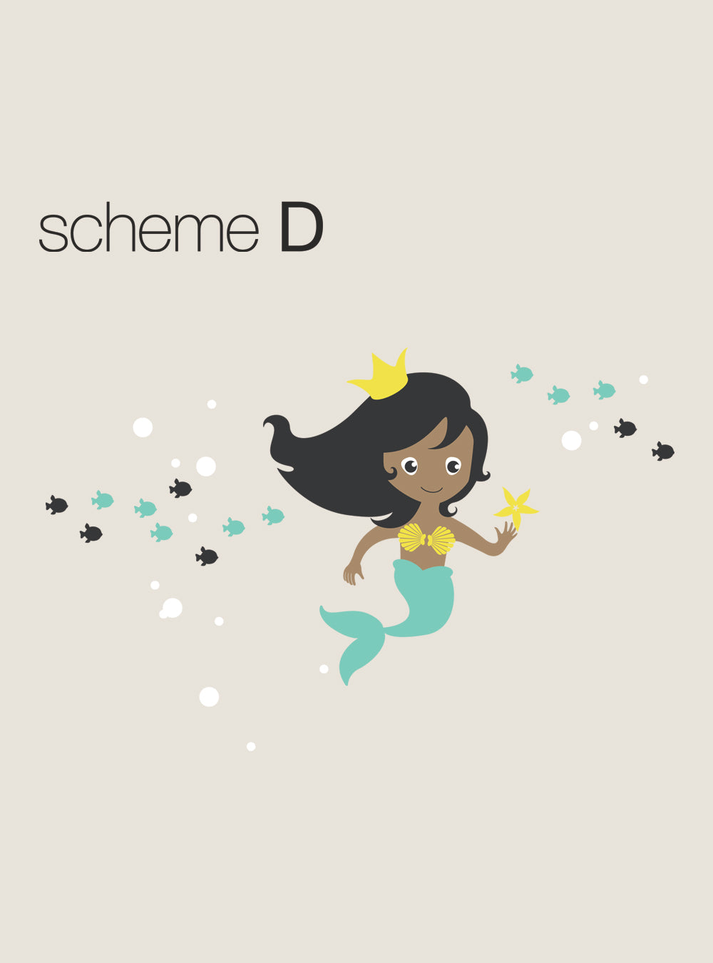 Mermaid Wall Decal - Under the Sea Wall Decal