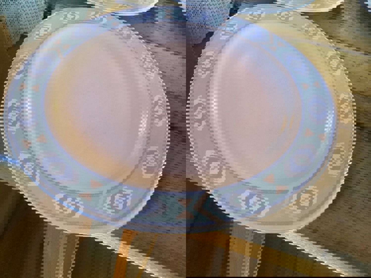 Vintage Treasure Craft SOUTHWEST Set of 4 Dinner Plates 10 5/8” Japan