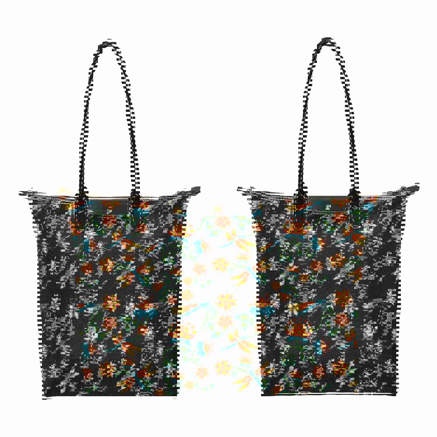 Dragon Lily Noir Single-Shoulder Lady Handbag