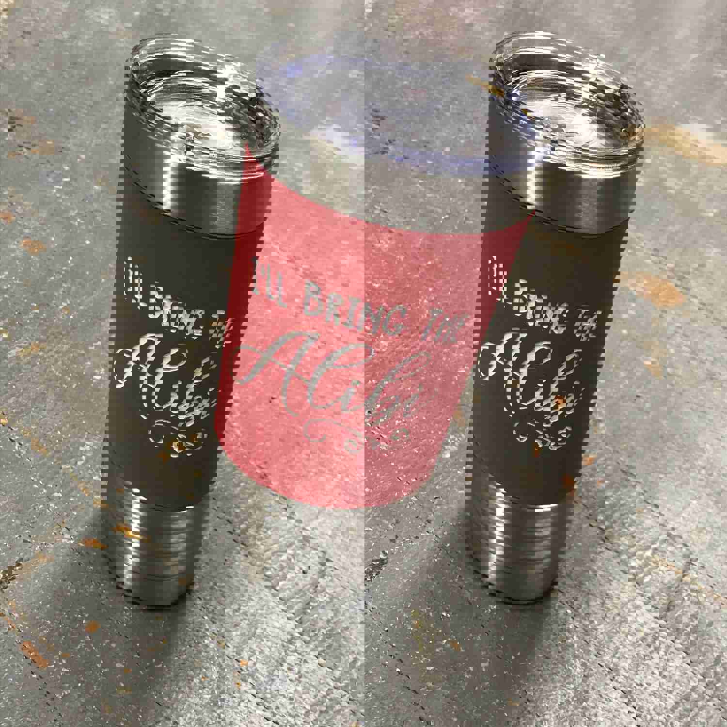 Ill Bring the Alibi Stainless Steel 20oz Wine & Beverage Travel Tumbler - Red