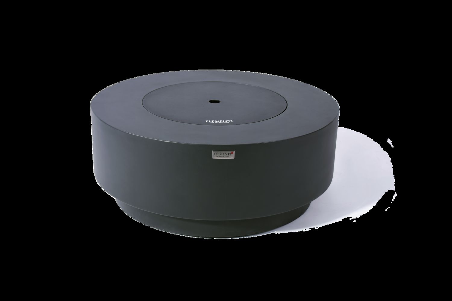 Nimes Modern Smooth Concrete Round Fire Pit Table