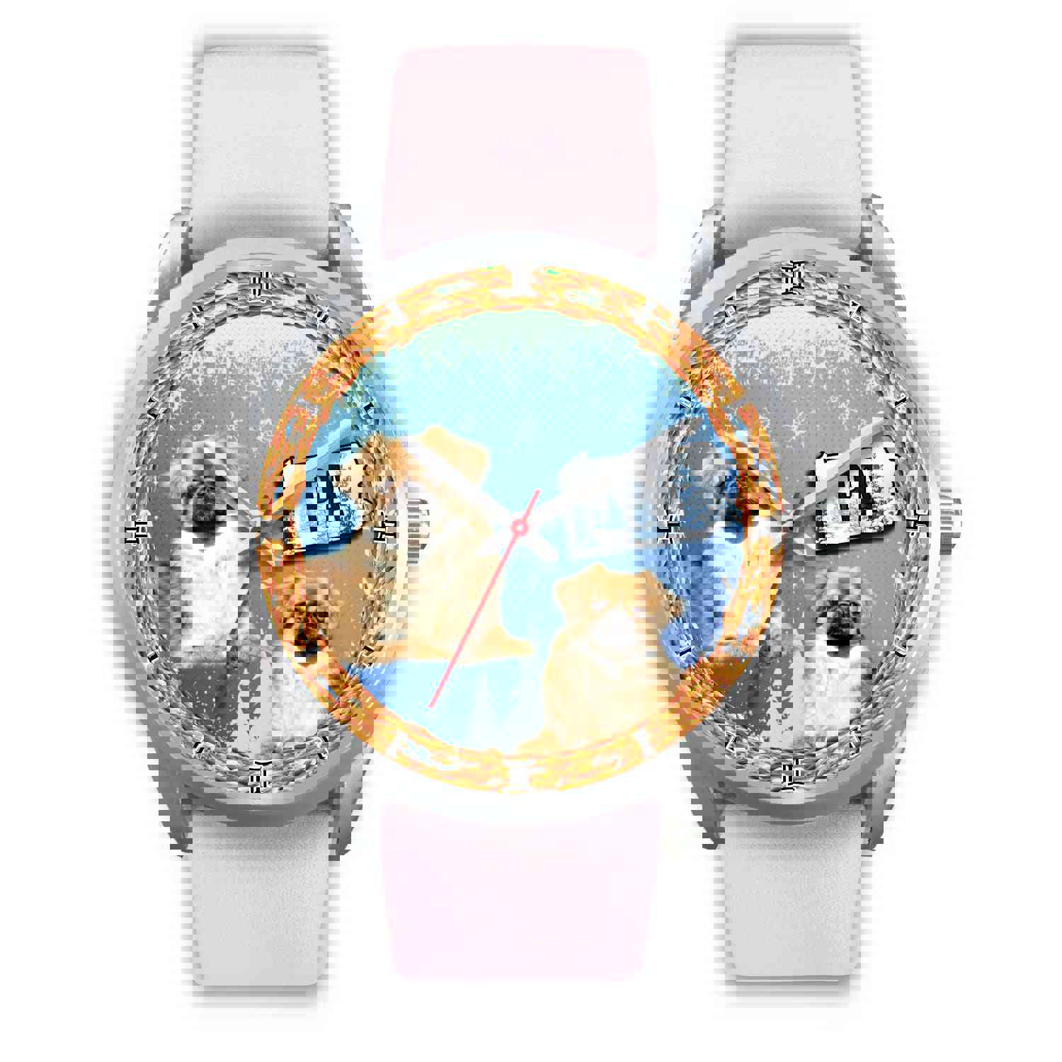 Graceful Pekingese Dog Pennsylvania Christmas Special Wrist Watch