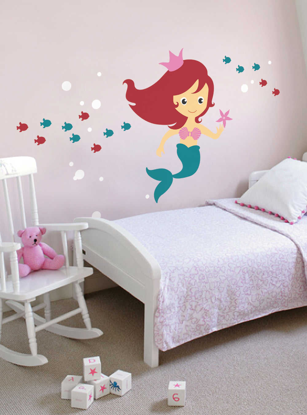 Mermaid Wall Decal - Under the Sea Wall Decal