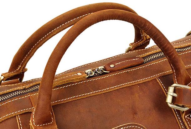 Vintage Genuine Leather Men's Duffle Bag - Weekender & Travel Bag