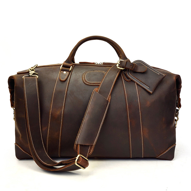 Vintage Genuine Leather Men's Duffle Bag - Weekender & Travel Bag