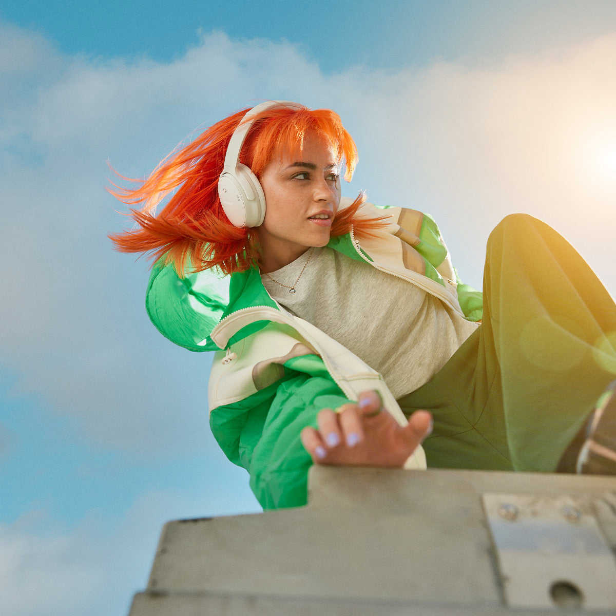 Bose QuietComfort Headphones with Active Noise Cancellation - Pair (White)