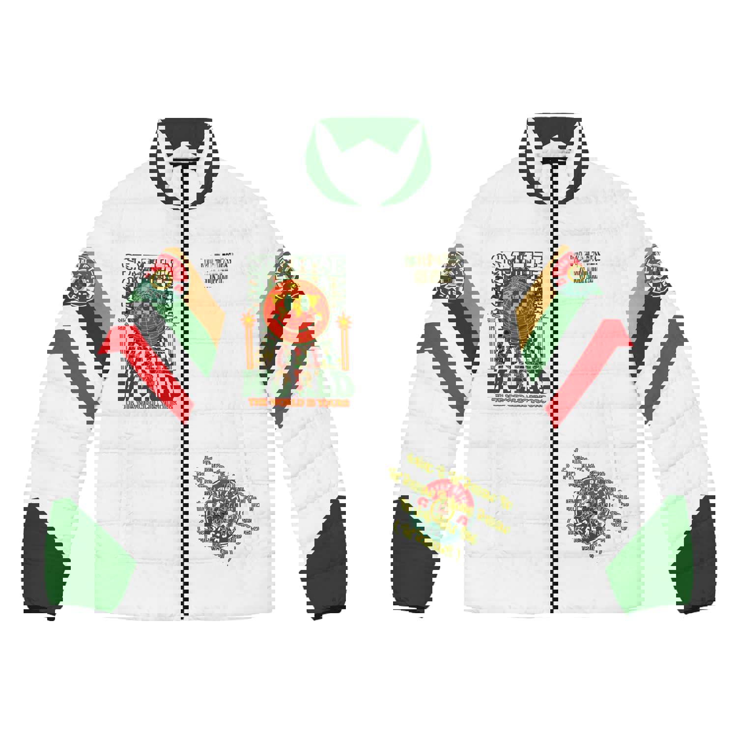 Graffiti Byrd - Byrd Of The 7Seas Gods Apparel - Gods/Mens Puffer Jacket