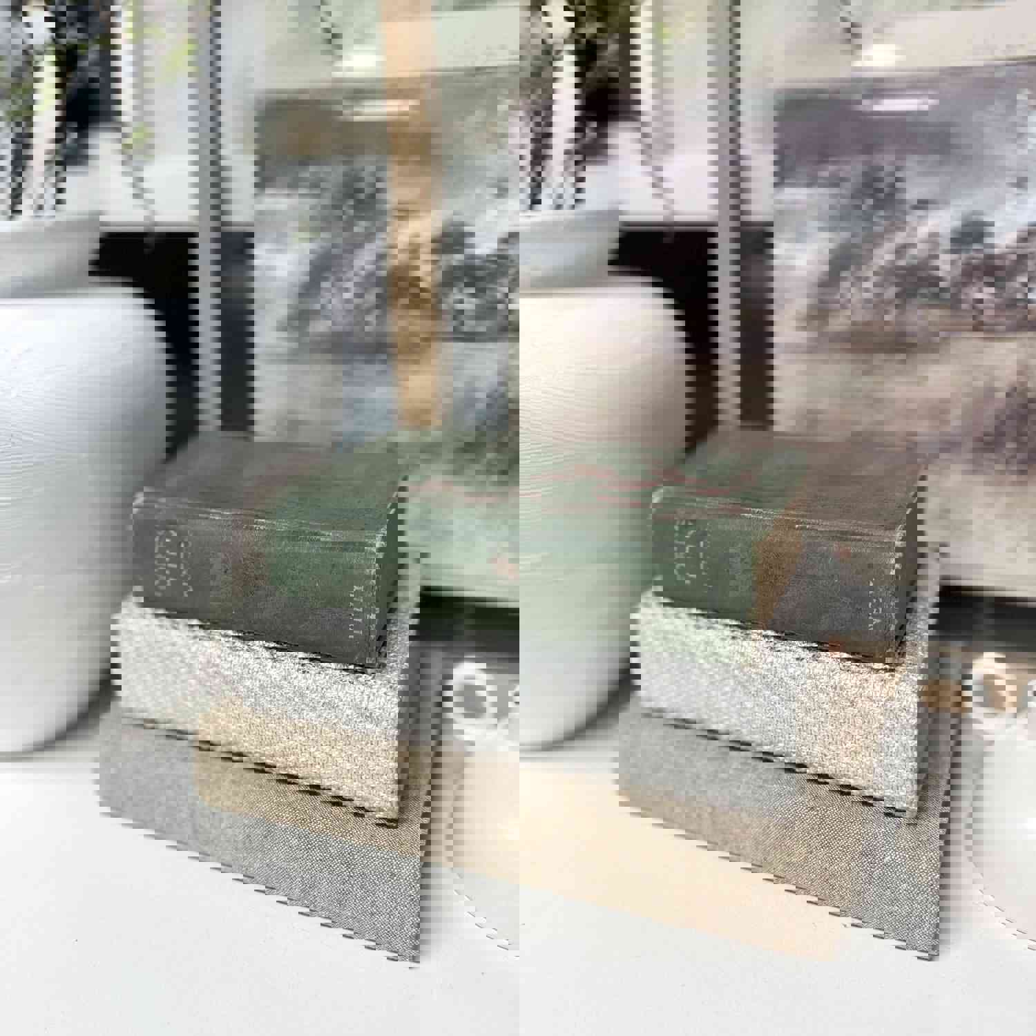 Green Decorative Books for Home and Shelf Decor