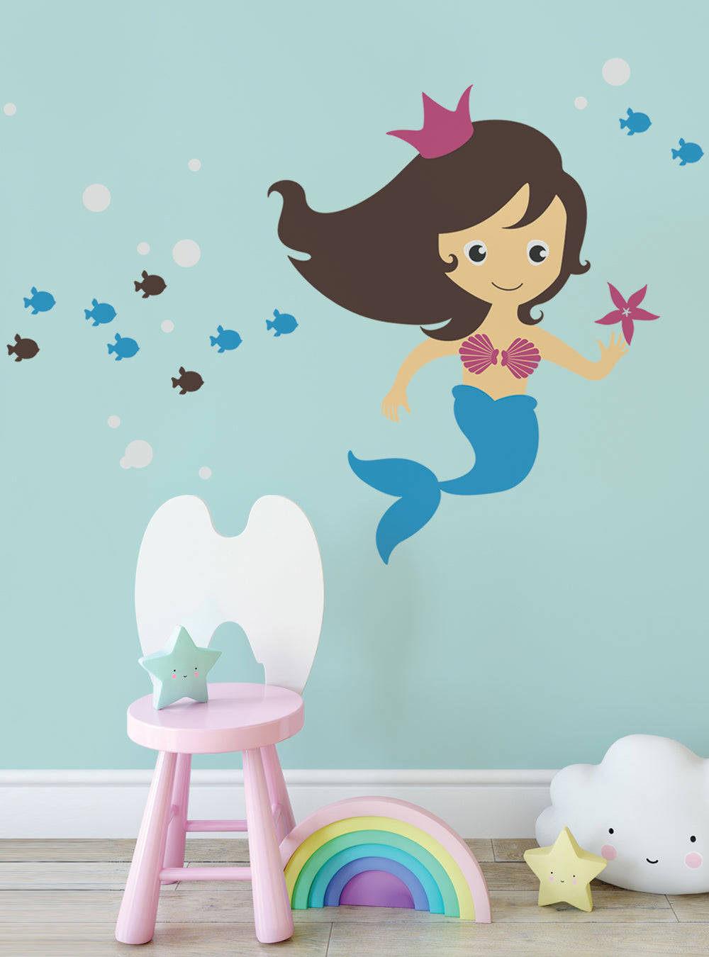 Mermaid Wall Decal - Under the Sea Wall Decal