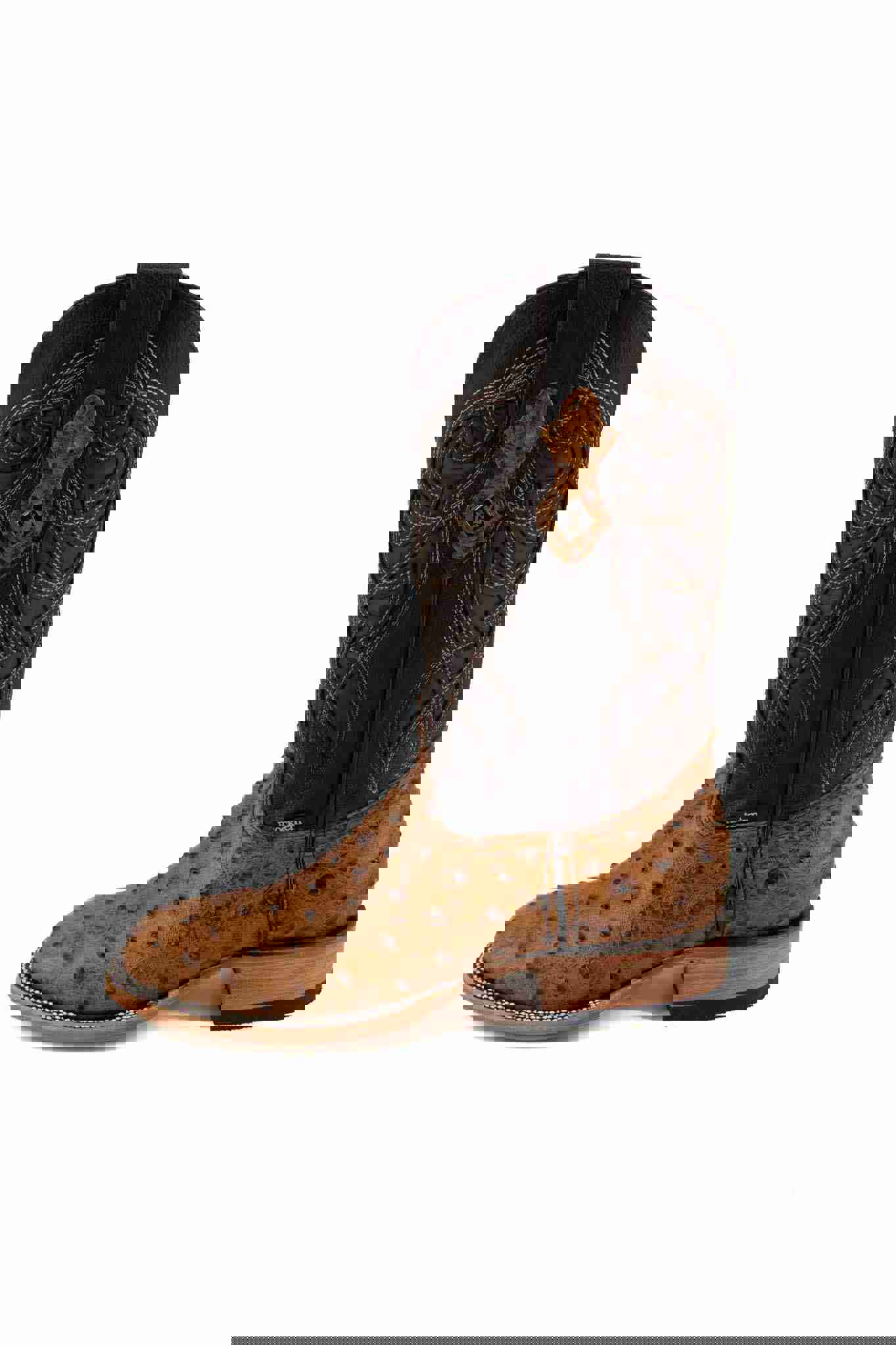 Imit Avestruz Ranch Square Toe Cowboy Boot