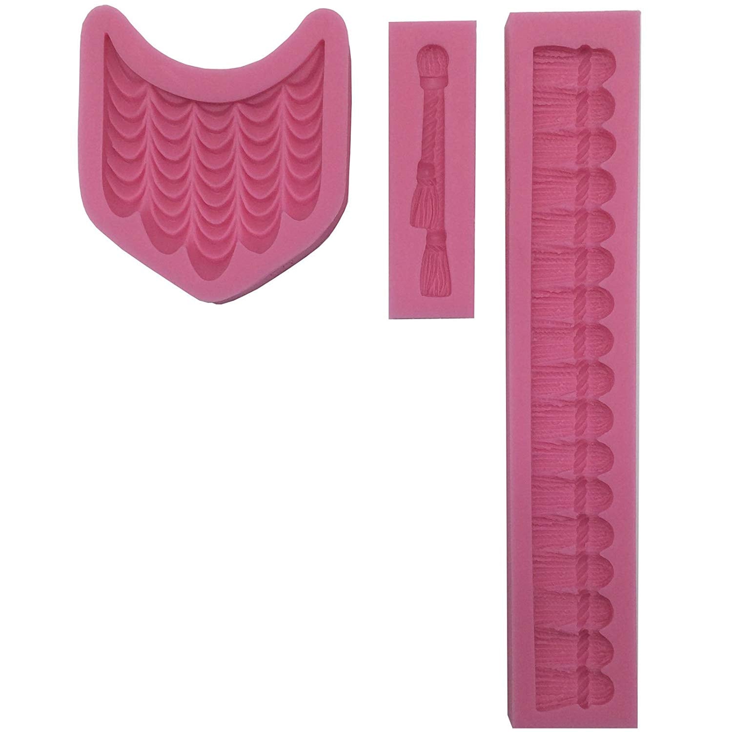 Swag Curtain Silicone Molds Set for Cake and Craft Decorating