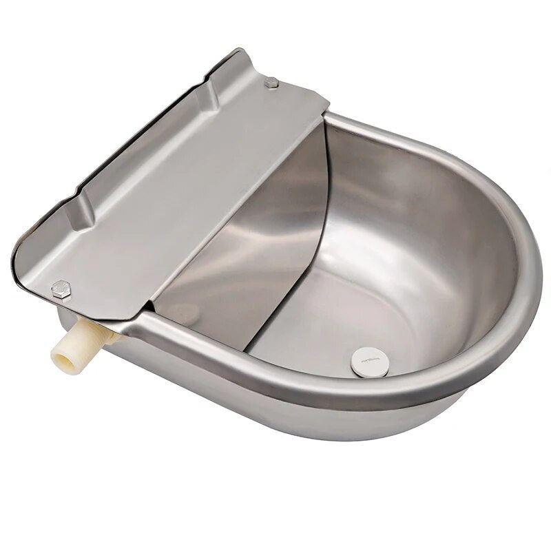 Stainless Steel Automatic Float Valve Water Bowl for Cattle, Horse, Sheep, and Pets