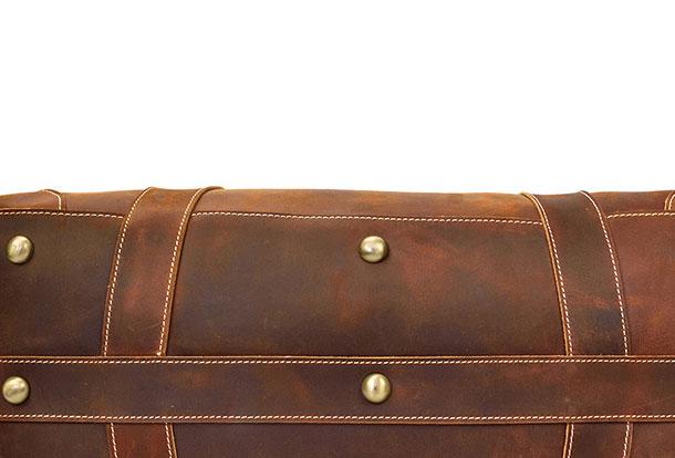 Vintage Genuine Leather Men's Duffle Bag - Weekender & Travel Bag