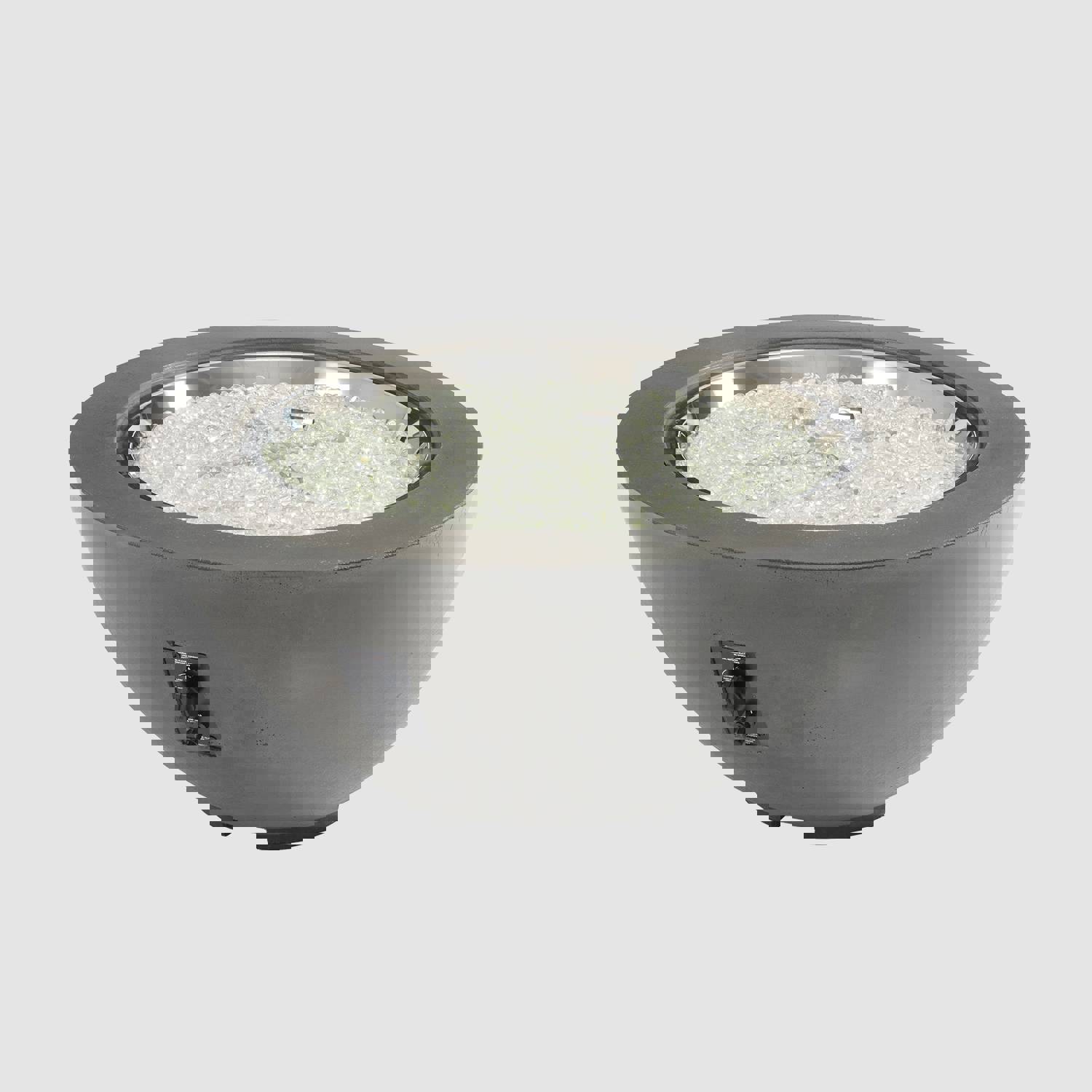 42 Cove Round Gas Fire Pit Bowl - Modern Outdoor Fire Pit