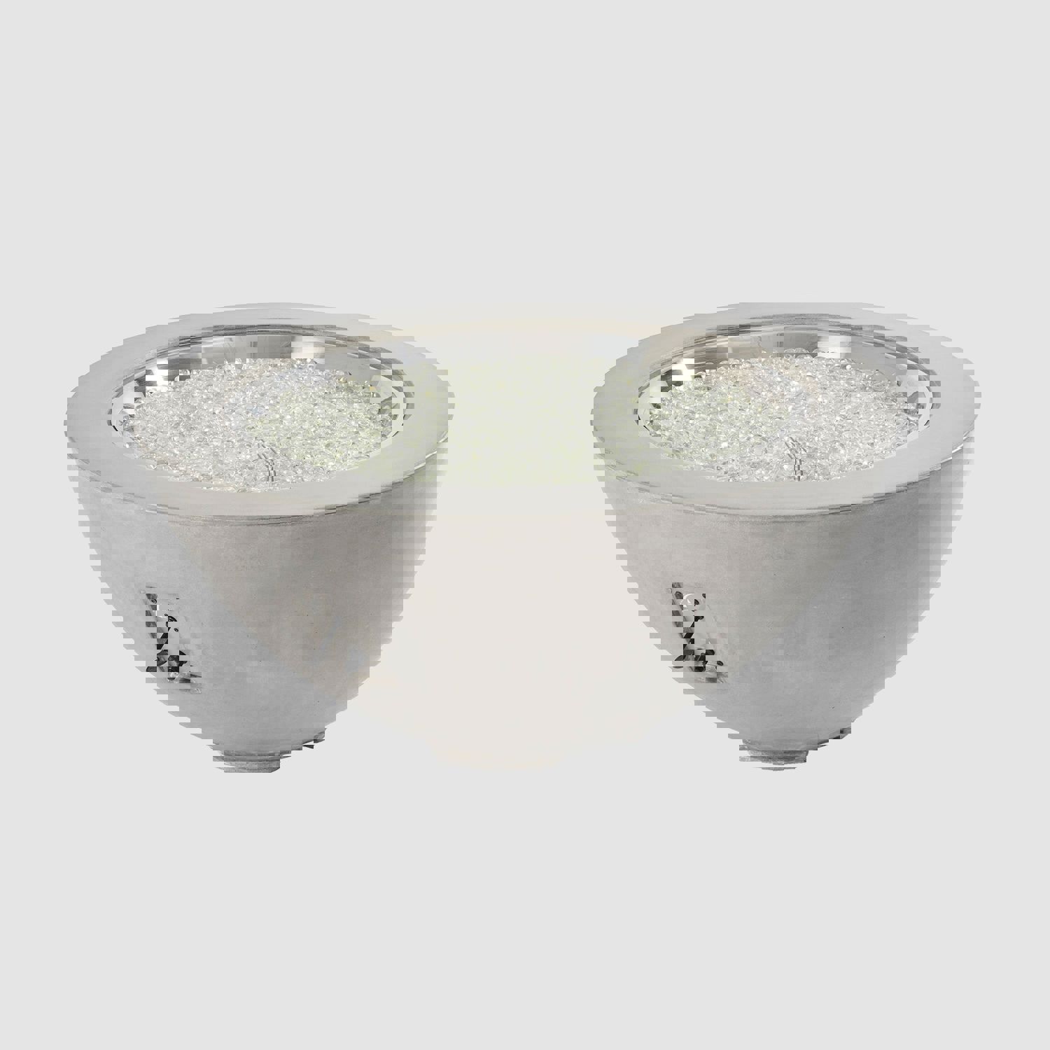 42 Cove Round Gas Fire Pit Bowl - Modern Outdoor Fire Pit