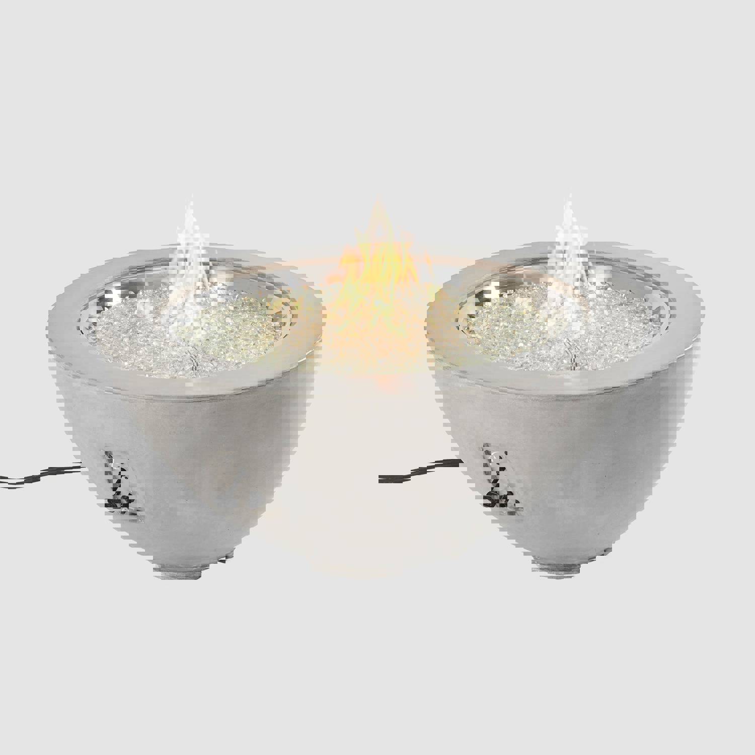 42 Cove Round Gas Fire Pit Bowl - Modern Outdoor Fire Pit