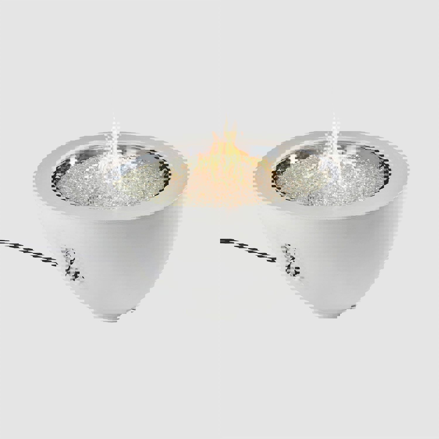 42 Cove Round Gas Fire Pit Bowl - Modern Outdoor Fire Pit