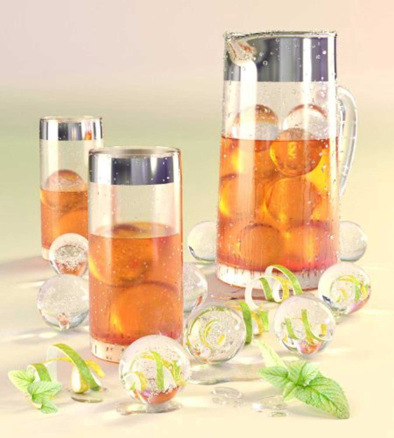 Ouddy 2 Pack Skull & Round Ice Ball Maker for Whiskey and Cocktails