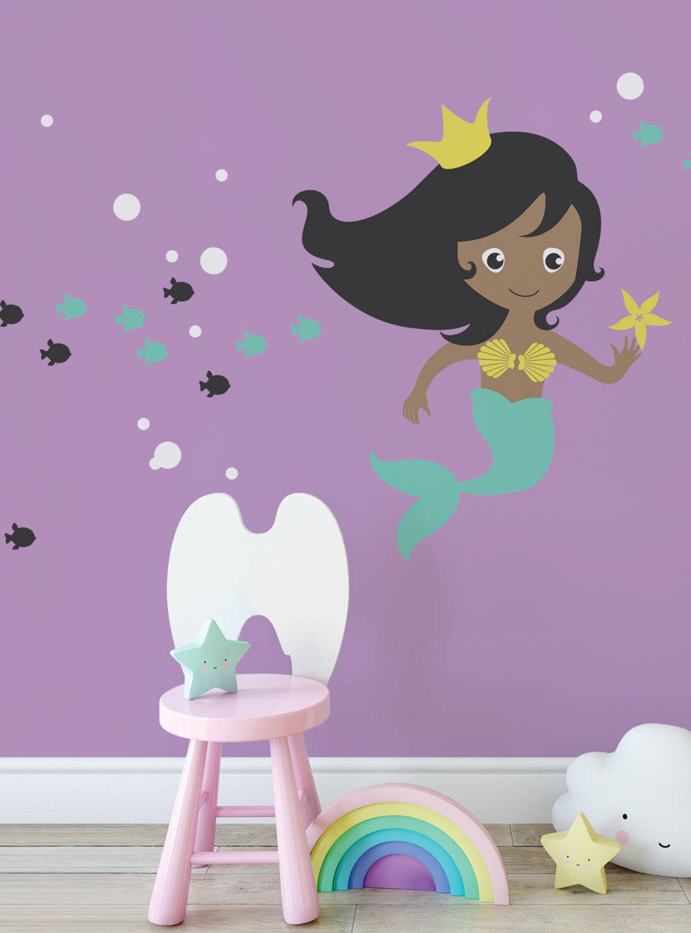 Mermaid Wall Decal - Under the Sea Wall Decal