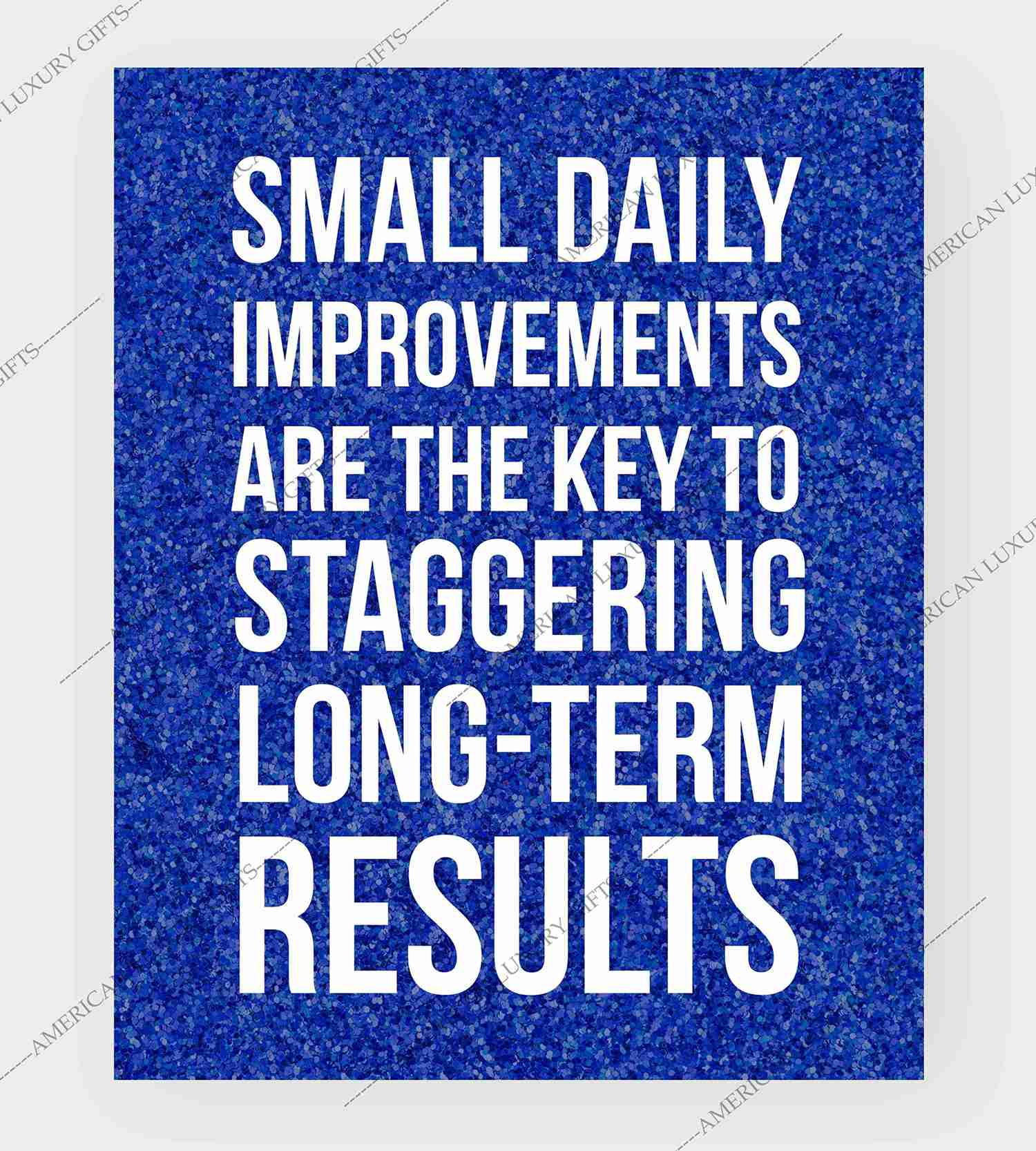 Small Daily Improvements Motivational Quotes Wall Art - 8 x 10 Modern Poster Print
