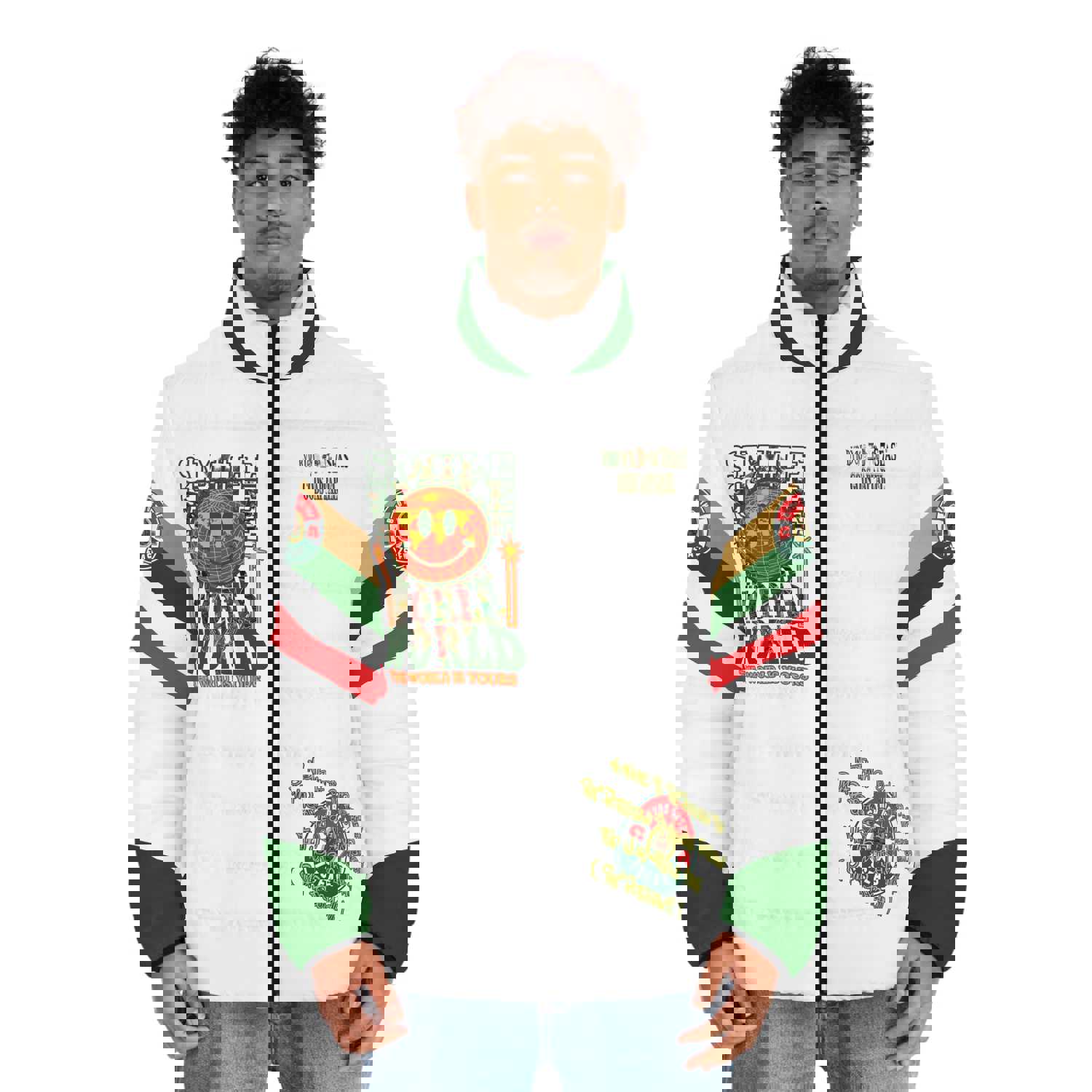 Graffiti Byrd - Byrd Of The 7Seas Gods Apparel - Gods/Mens Puffer Jacket