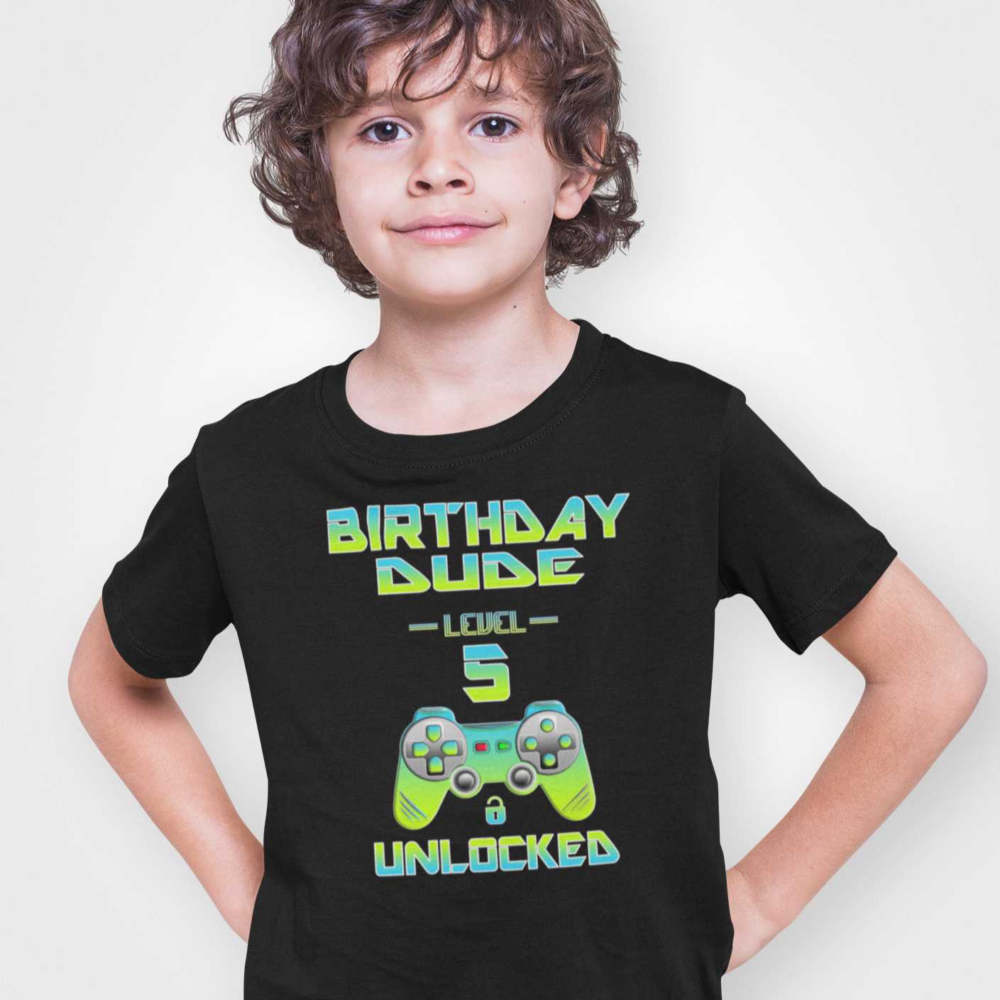 5th Birthday Shirt for Boys - Funny Birthday Gift Tee