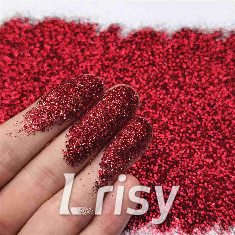0.3mm Burgundy Wine Red Fine Glitter Pure Color B0304