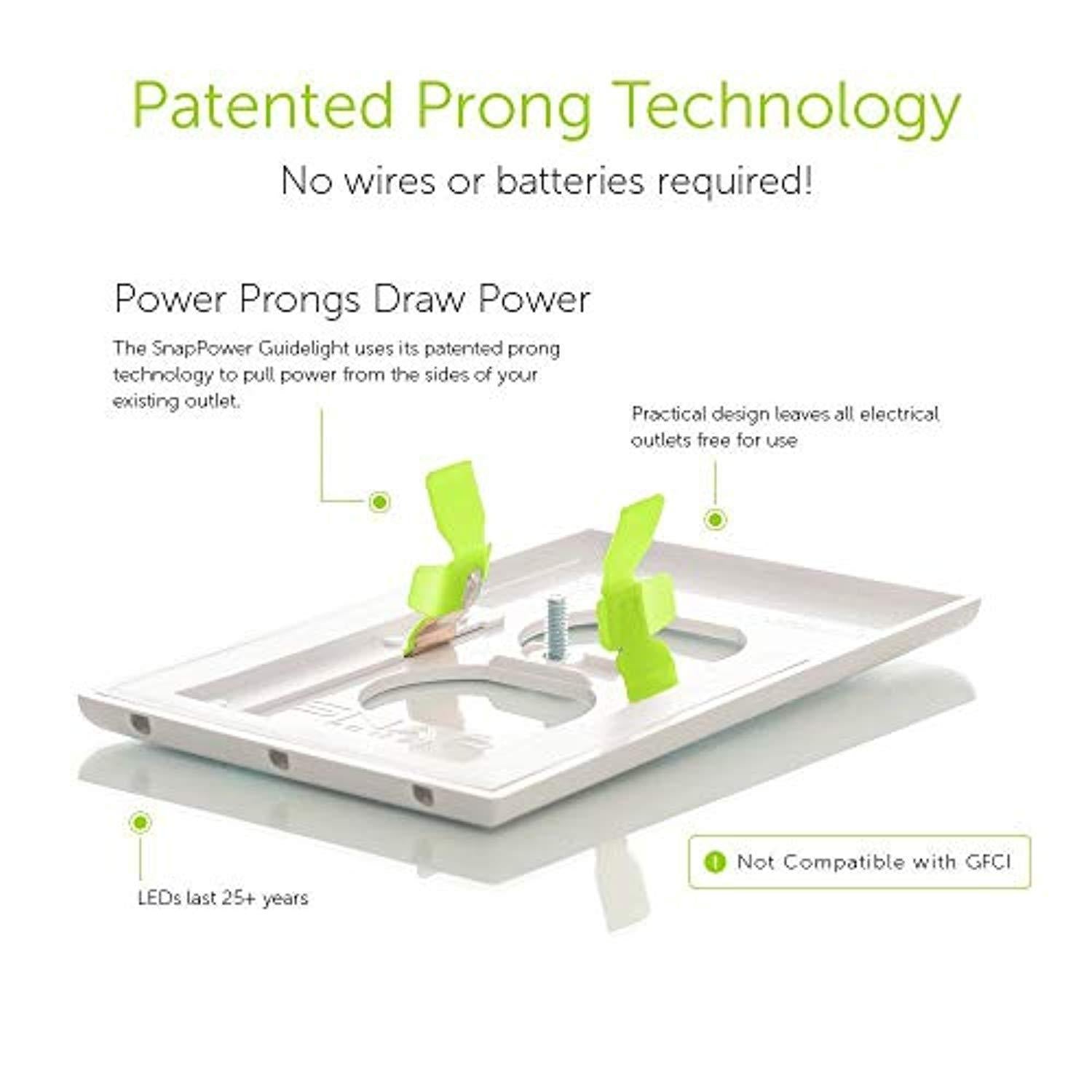 Mribo 6 Pack Outlet Cover with LED Night Lights - Easy Install, Energy Efficient