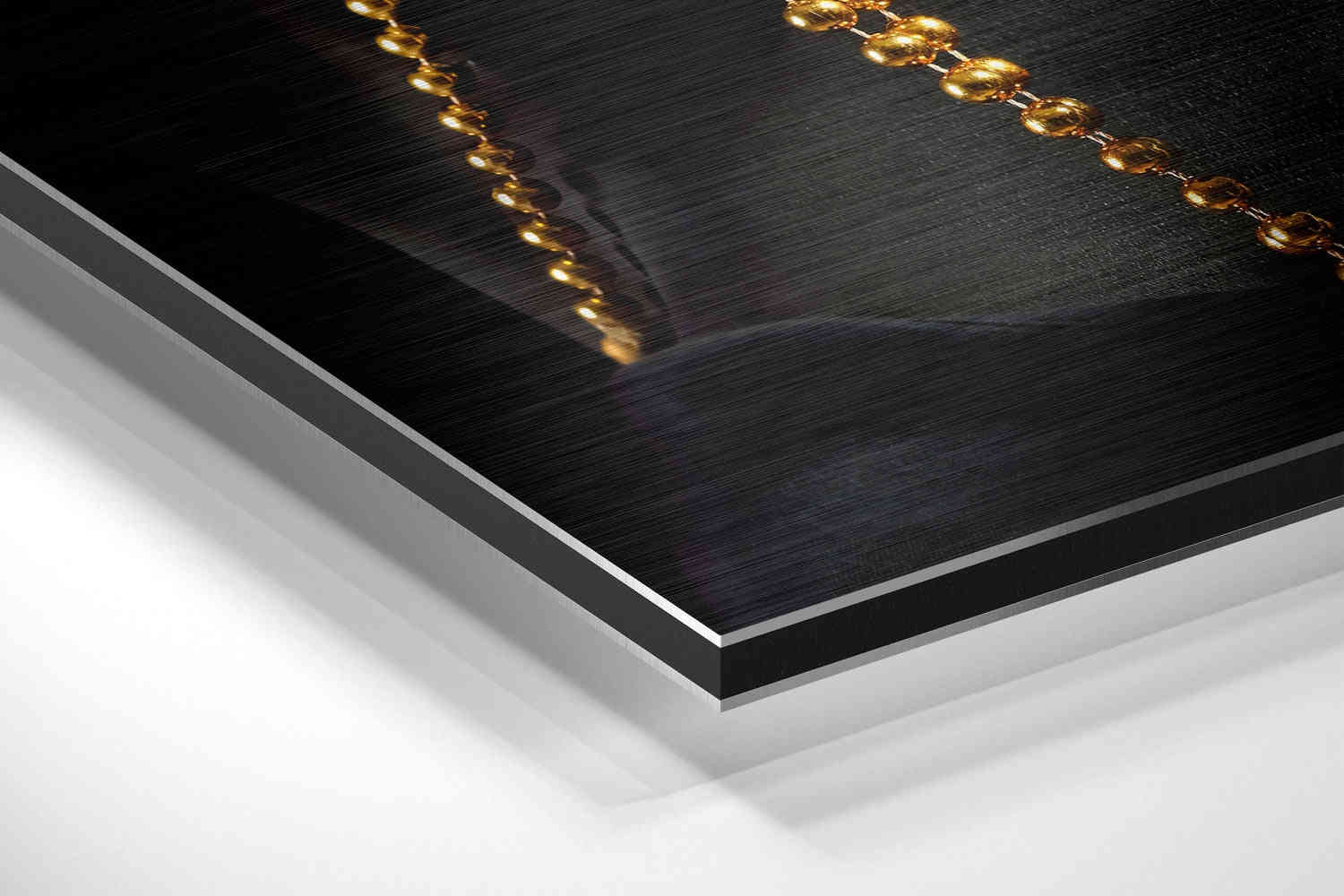 Black Beauty Brushed Aluminium Dibond Wall Art