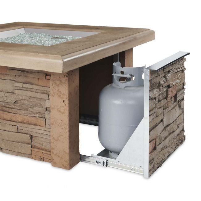 Outdoor Greatroom Company Sierra Square Gas Fire Pit Table