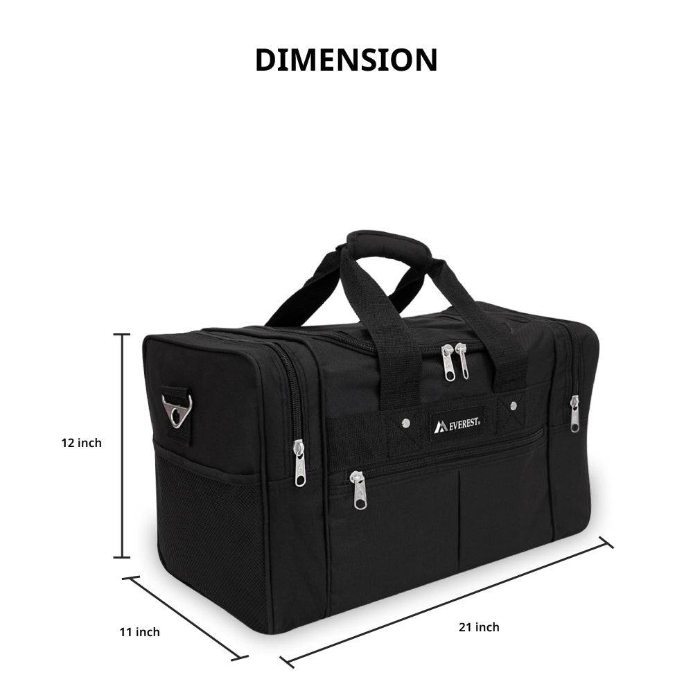Large Travel Gear Duffel Bag with Multiple Pockets