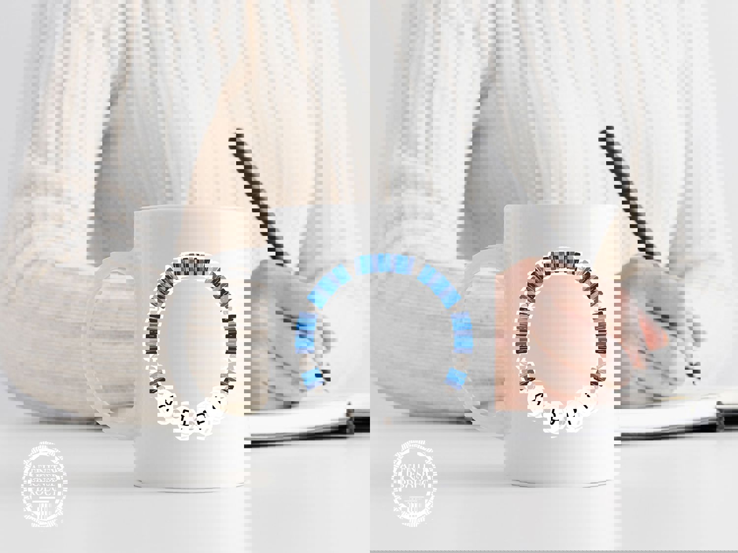 Alpha Delta Pi Vinyl Sticker - Sorority Letters Decal with Friendship Bracelet Design