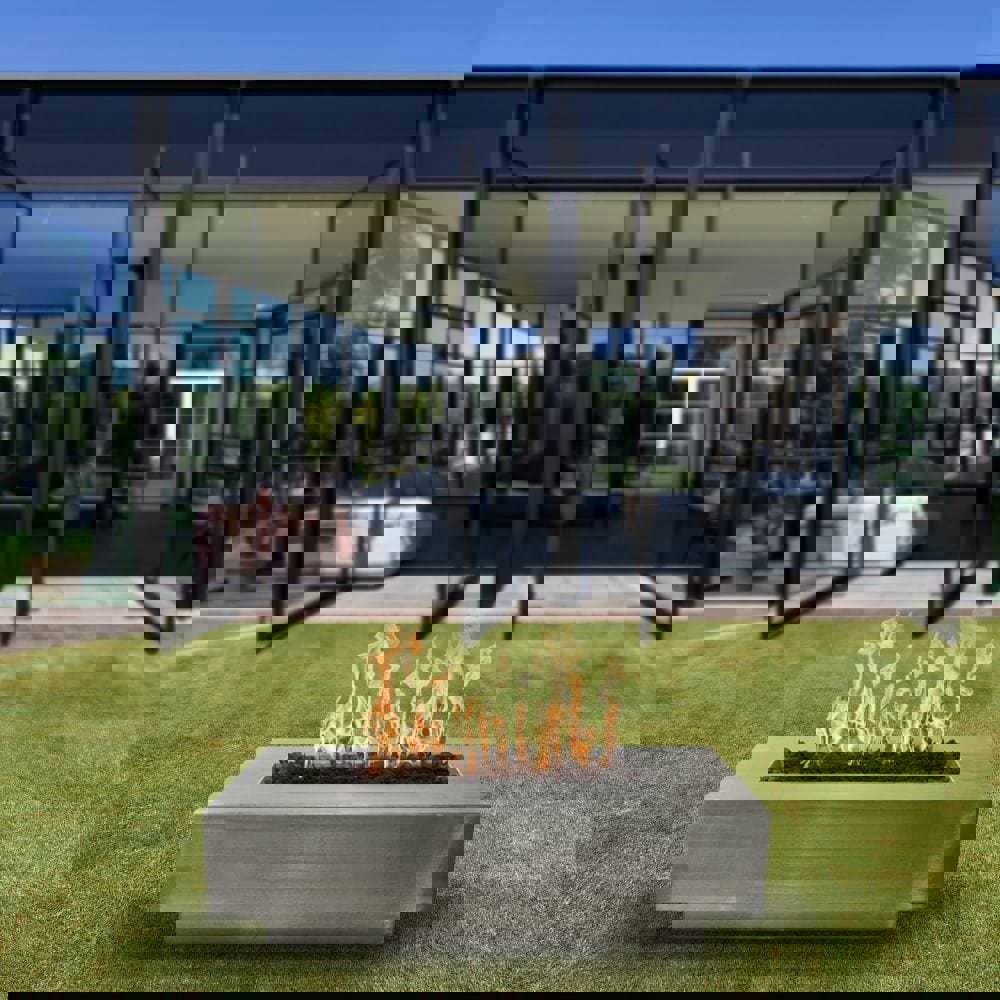 Top Fires Coronado Rectangular Stainless Steel Gas Fire Pit