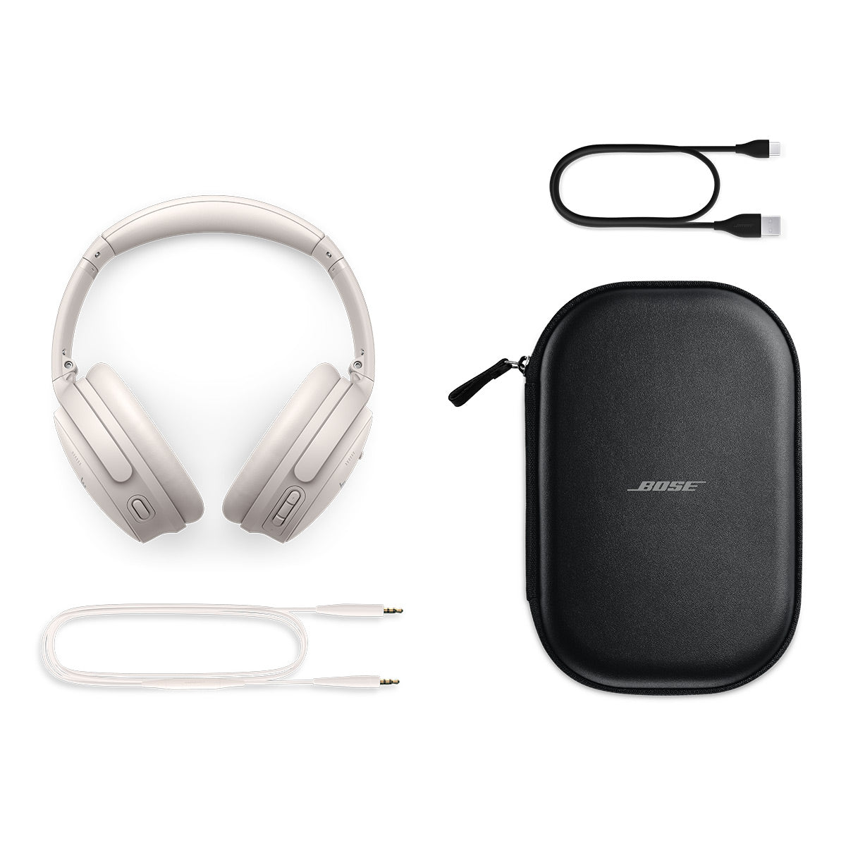 Bose QuietComfort Headphones with Active Noise Cancellation - Pair (White)