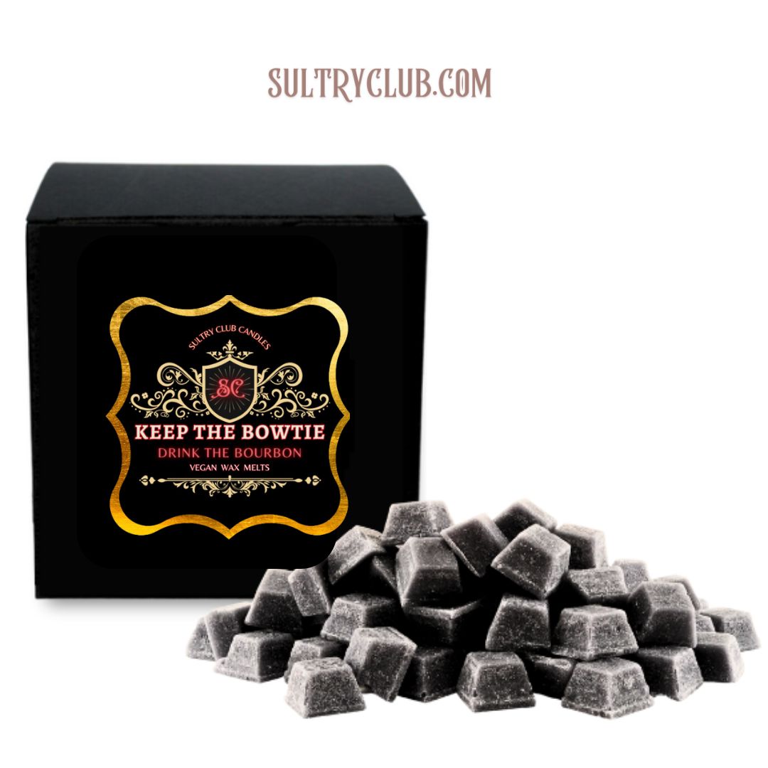 KEEP THE BOWTIE - DRINK THE BOURBAN 3 WICK CANDLE