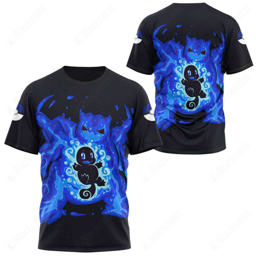 Evolve Squirtle to Blastoise Custom T-Shirt - Premium Comfort & Style